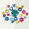 Icona di Social Networking All In One