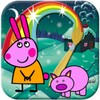 أيقونة Painting the Pig Peppy Pink