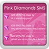 Biểu tượng GO SMS Pink Diamonds Theme